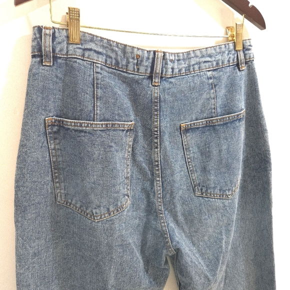 Refuge Denim | Blue Denim Mom Jeans Acid Wash - Picture 8 of 11